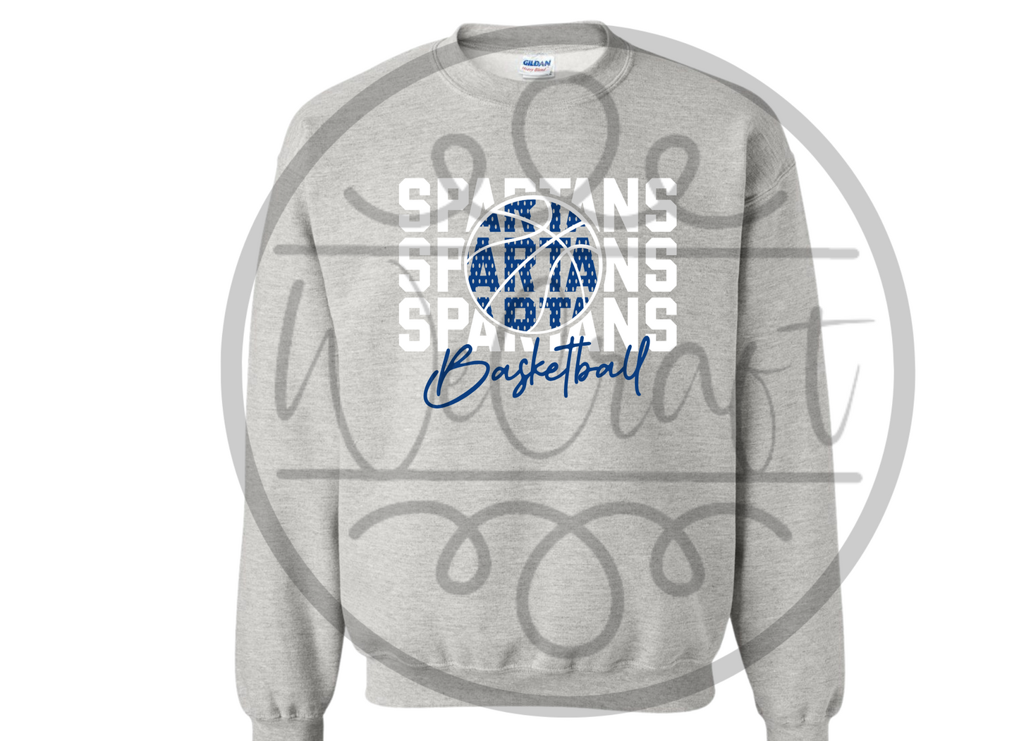 Spartans Basketball Stacked