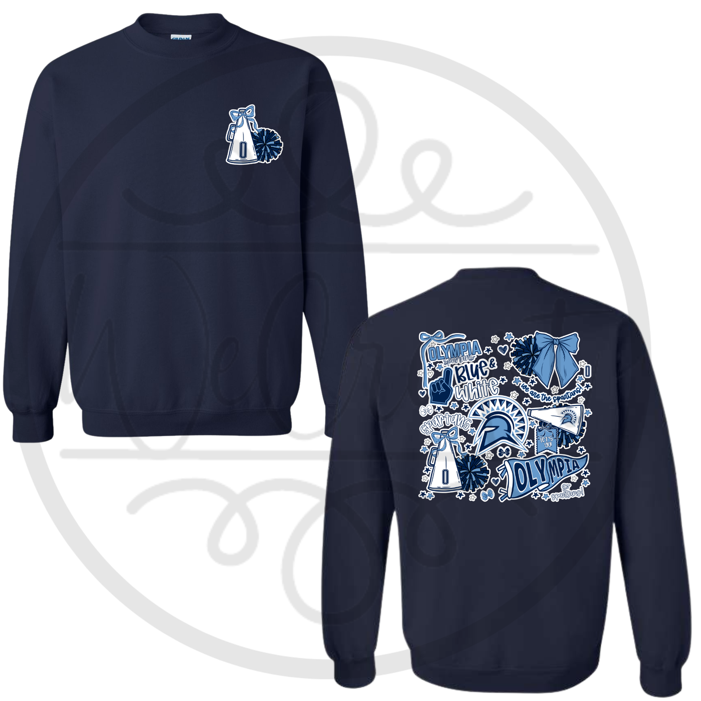 Spartans Cheer Icon Crewneck