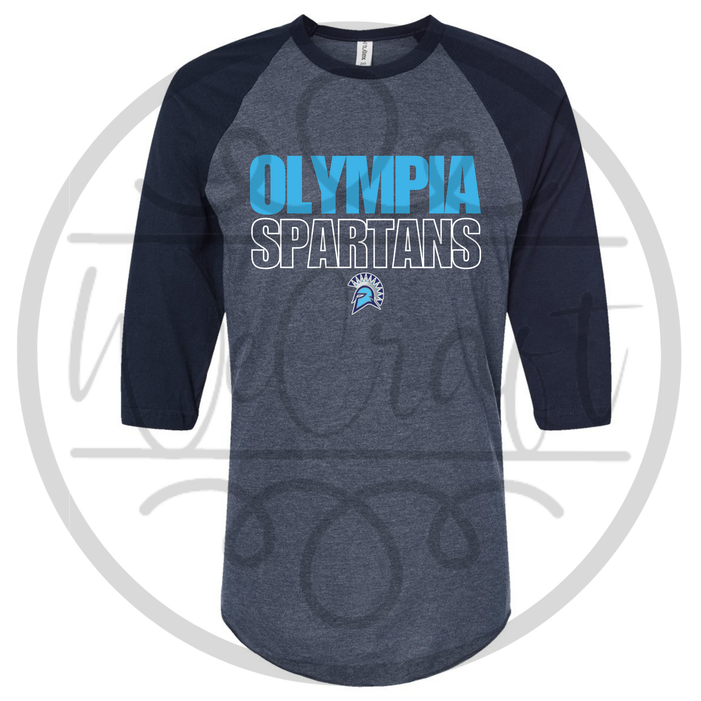 Spartans Outline Raglan Tee