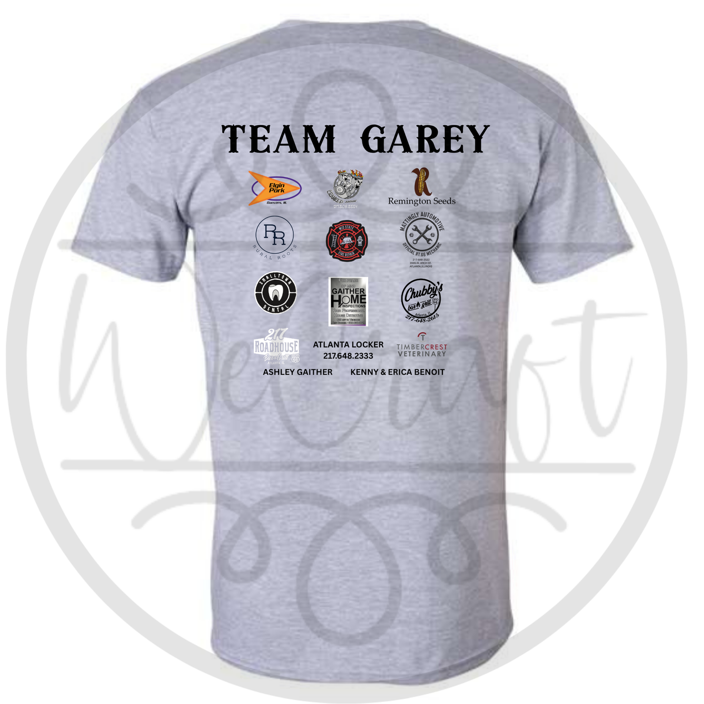 Team Garey Sponsor Tee