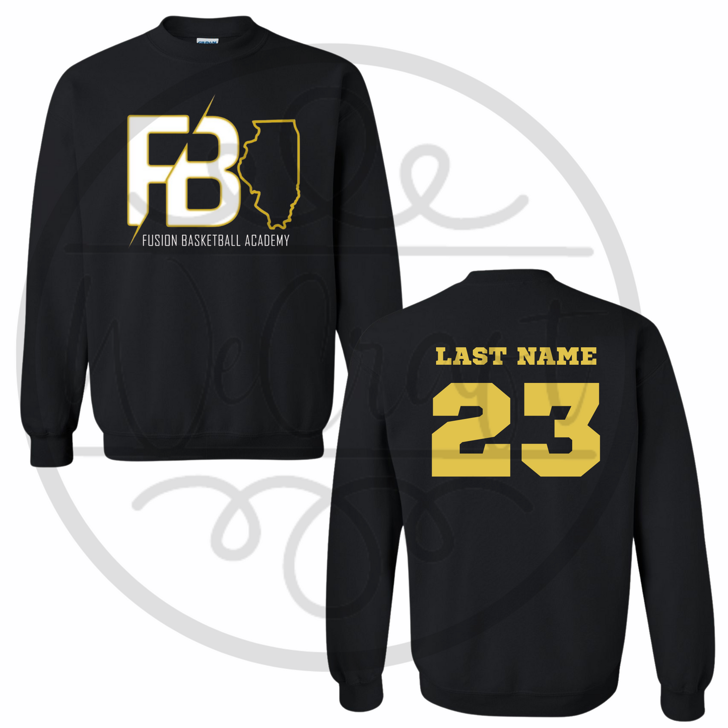 Fusion Logo Crewneck with Player Name & Number