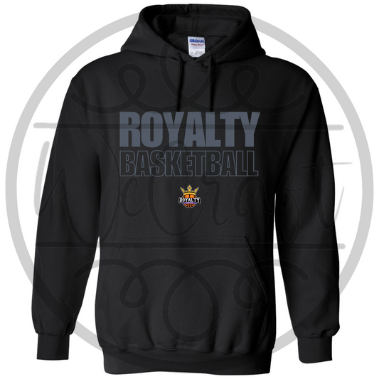 Royalty Basketball Outline Hoodie - Black