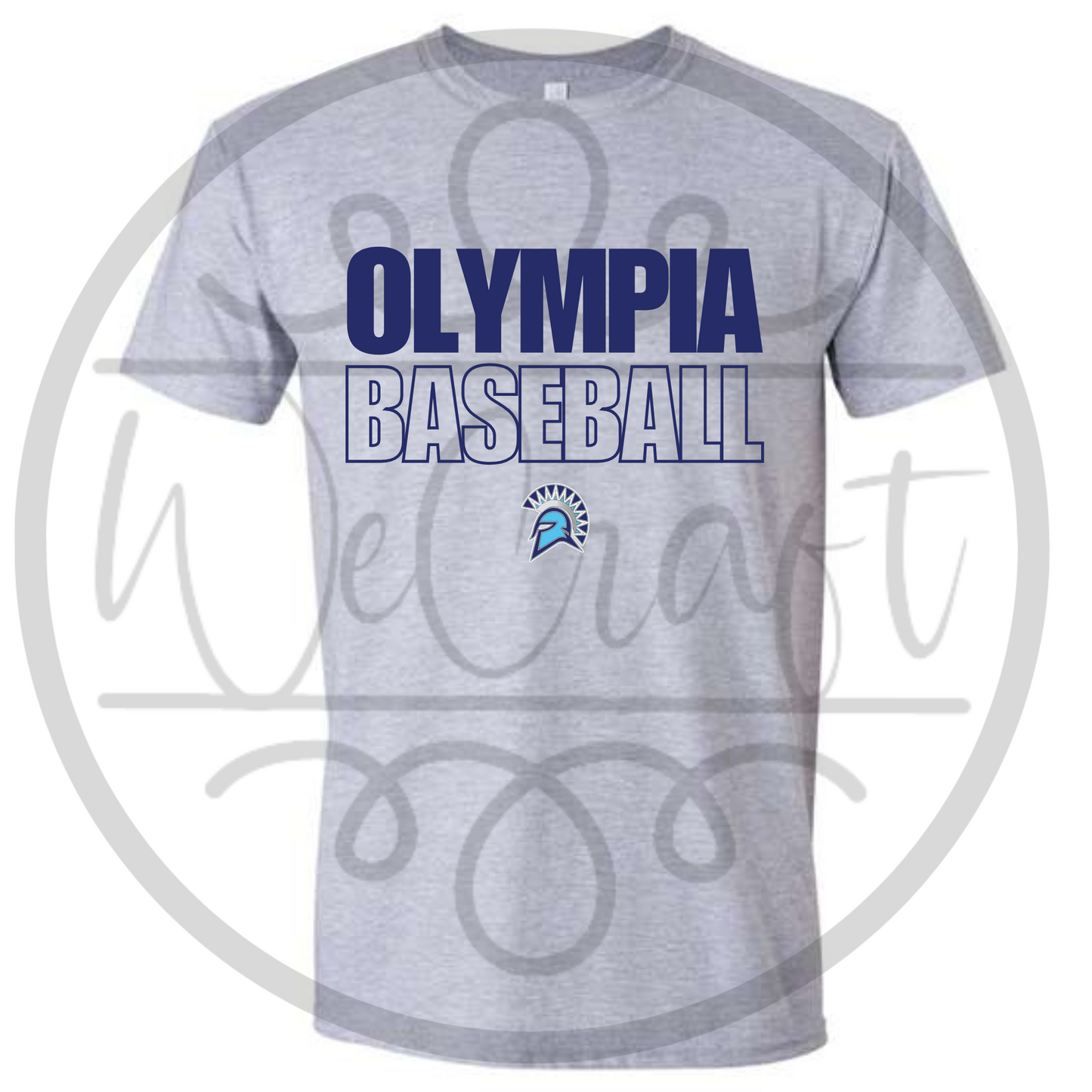 Spartans Sports Outline Tee - Gray
