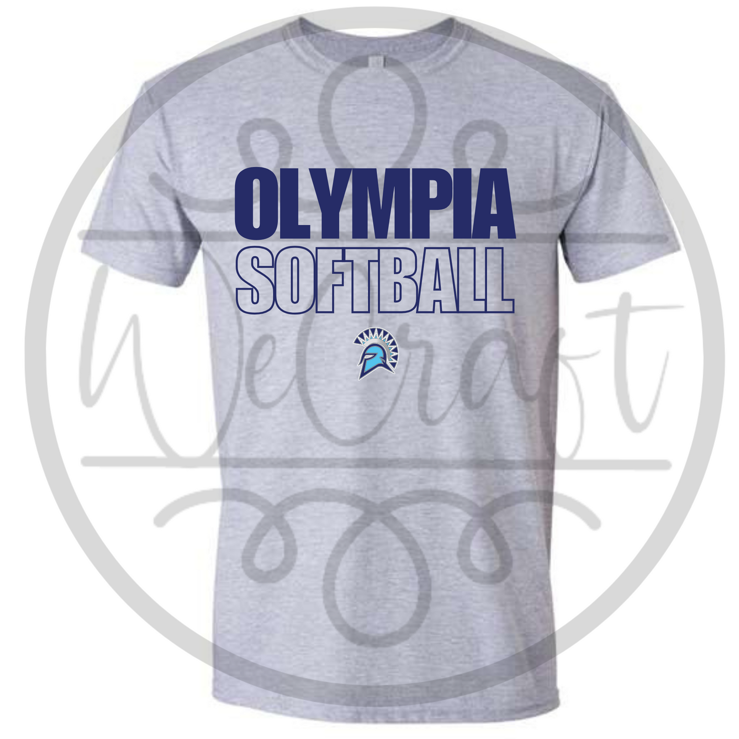 Spartans Sports Outline Tee - Gray