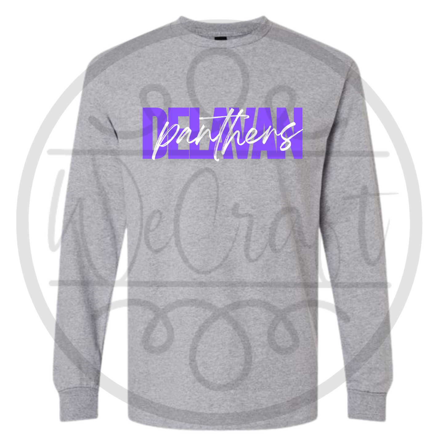 Delavan Panthers Cursive Long Sleeve