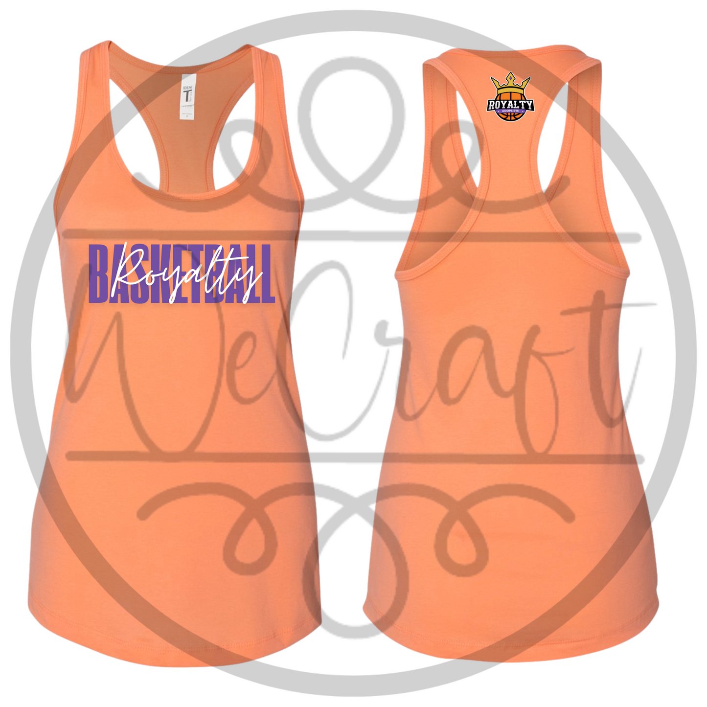 Next Level Racerback Black Cursive Tank