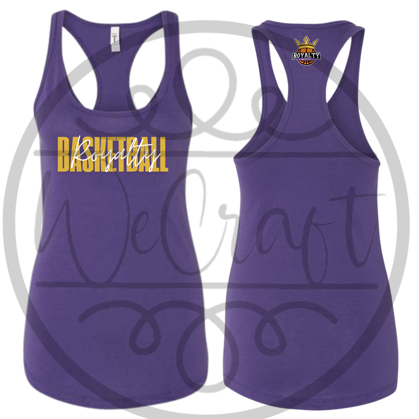 Next Level Racerback Black Cursive Tank