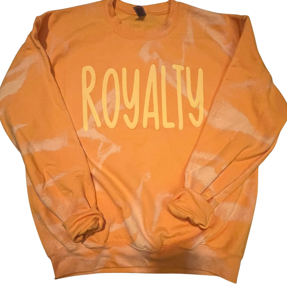 50/50 Unisex Bleached Royalty Crewneck - GOLD