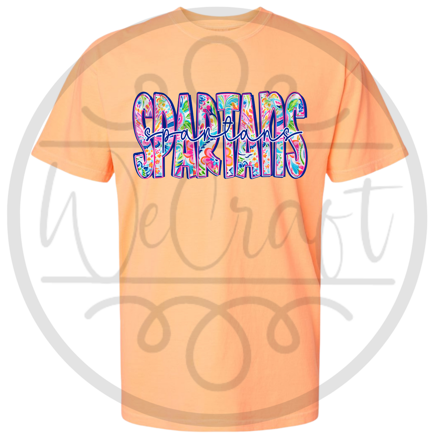 Floral Spartans CC Tee