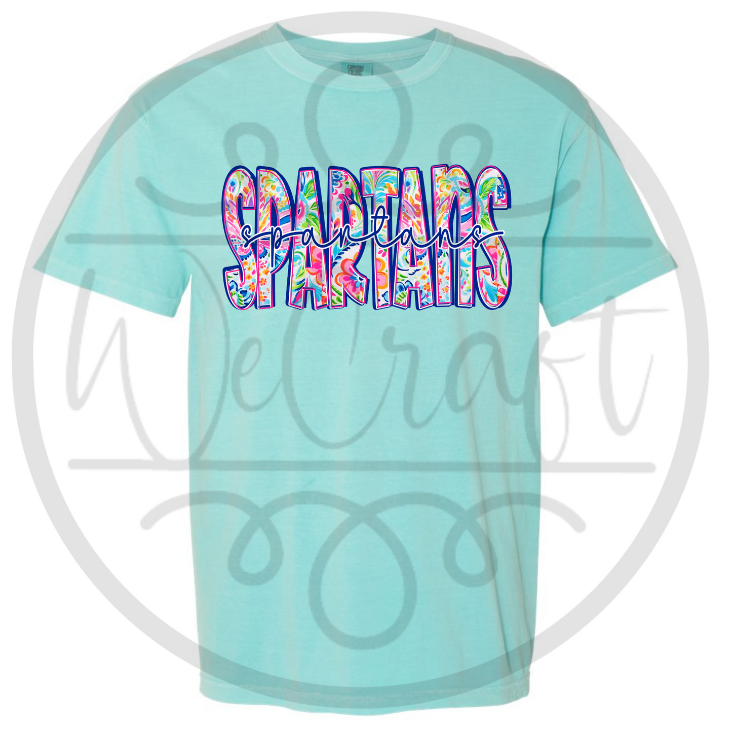 Floral Spartans CC Tee