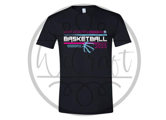 Etched Lady Legend Basketball Tee