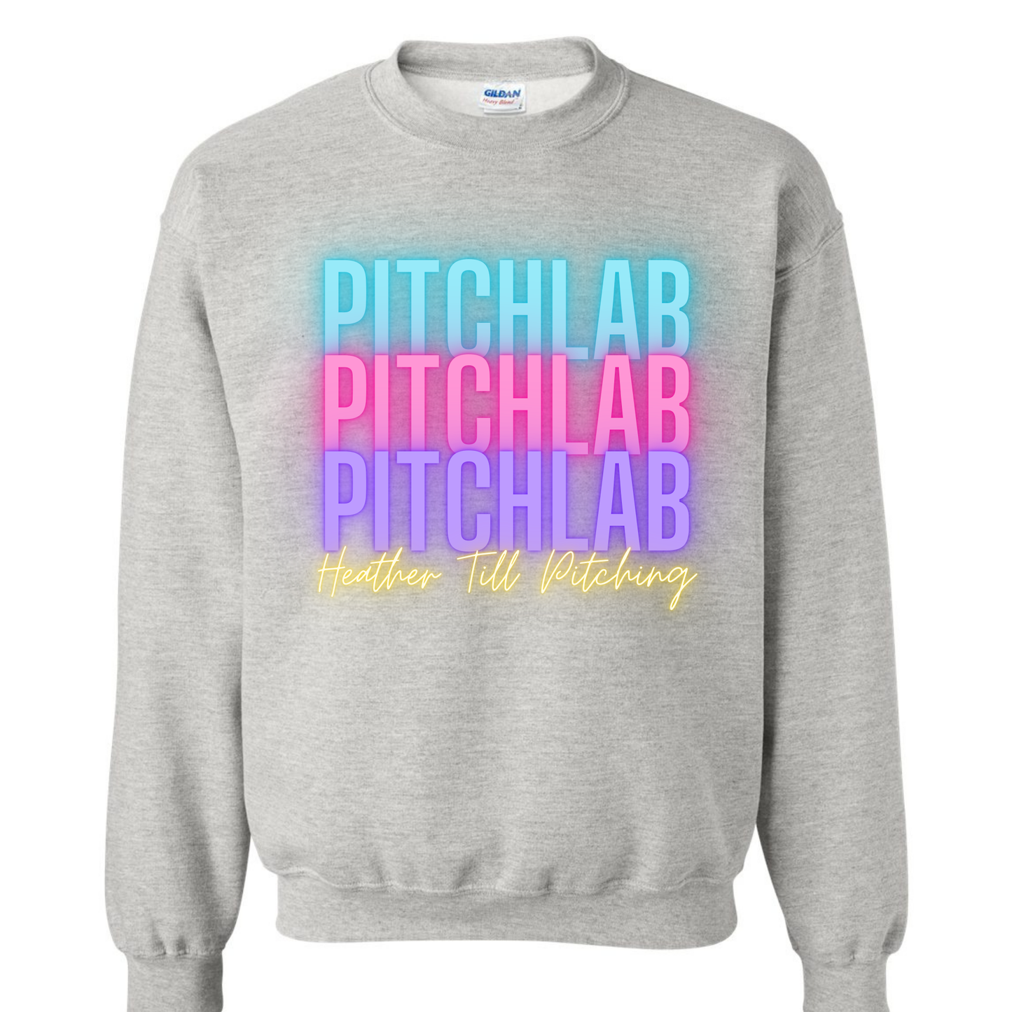 PitchLab Neon Stacked Crewneck