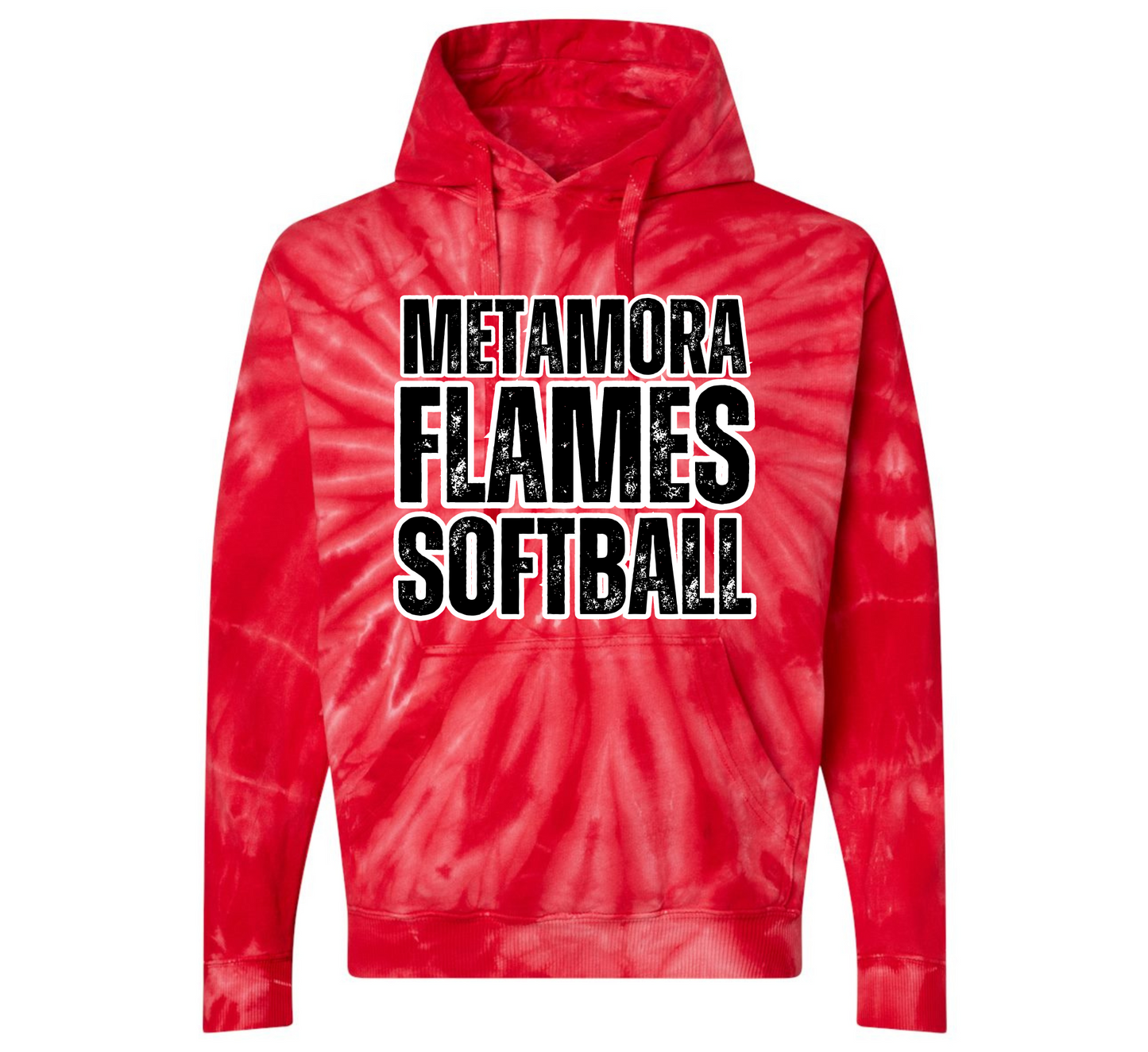 Adult Unisex Red Cyclone Hoodie