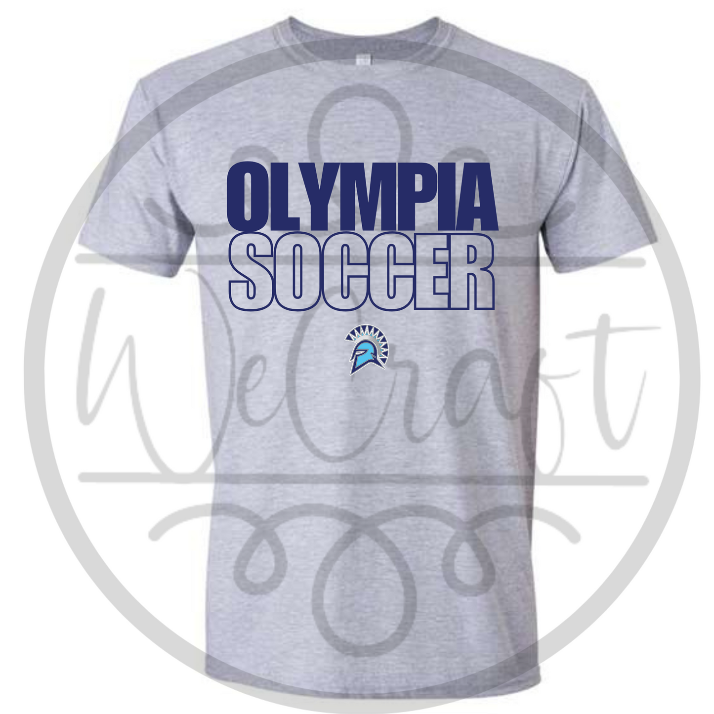 Spartans Sports Outline Tee - Gray
