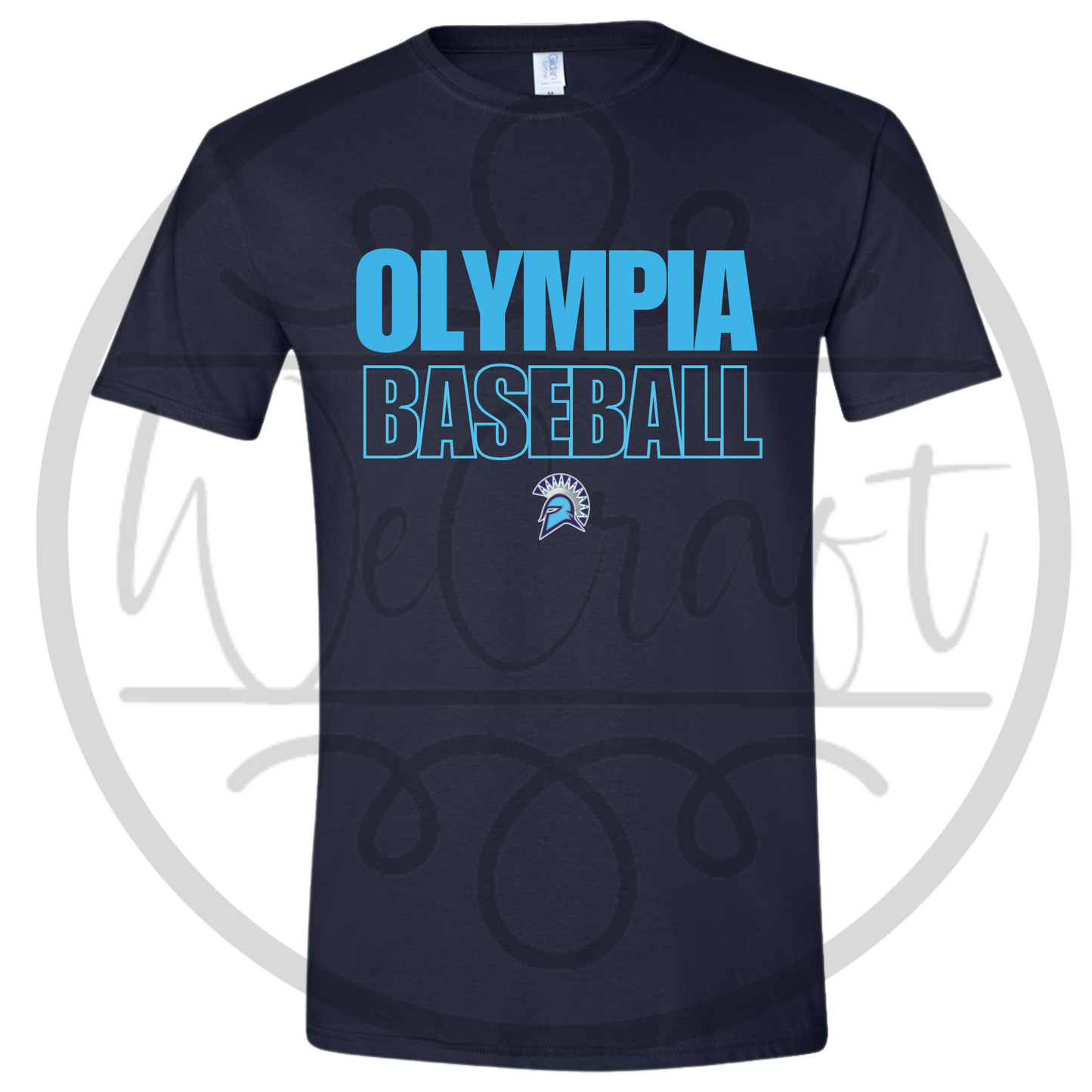 Spartans Sports Outline Tee - Navy