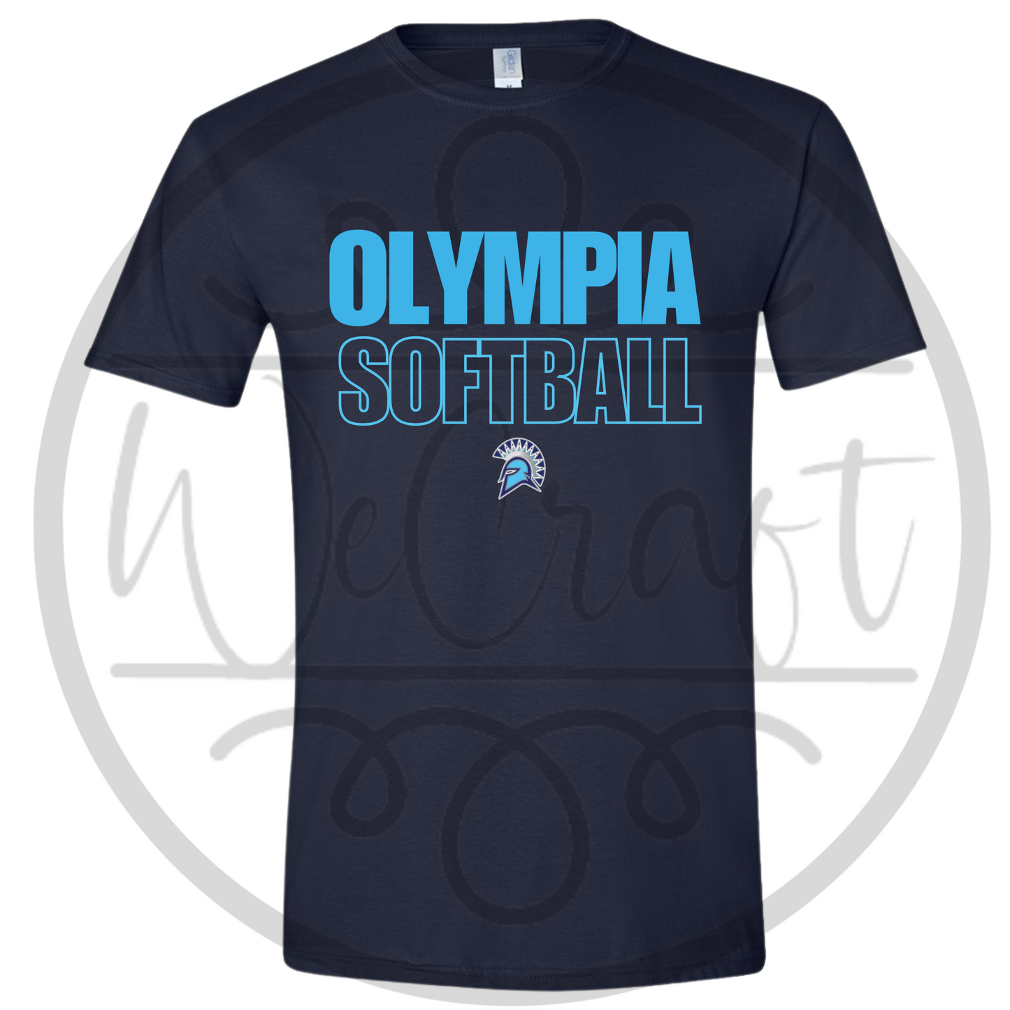 Spartans Sports Outline Tee - Navy