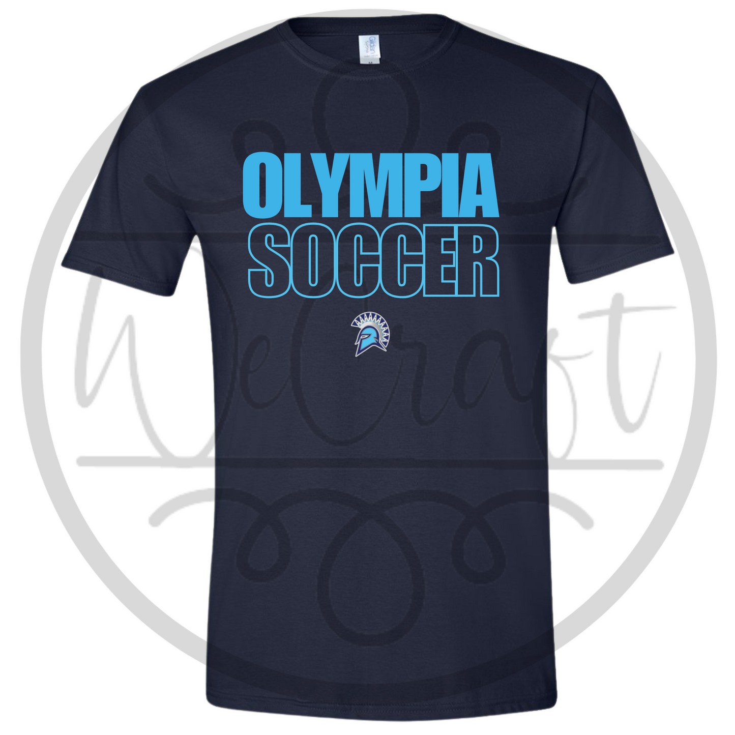 Spartans Sports Outline Tee - Navy