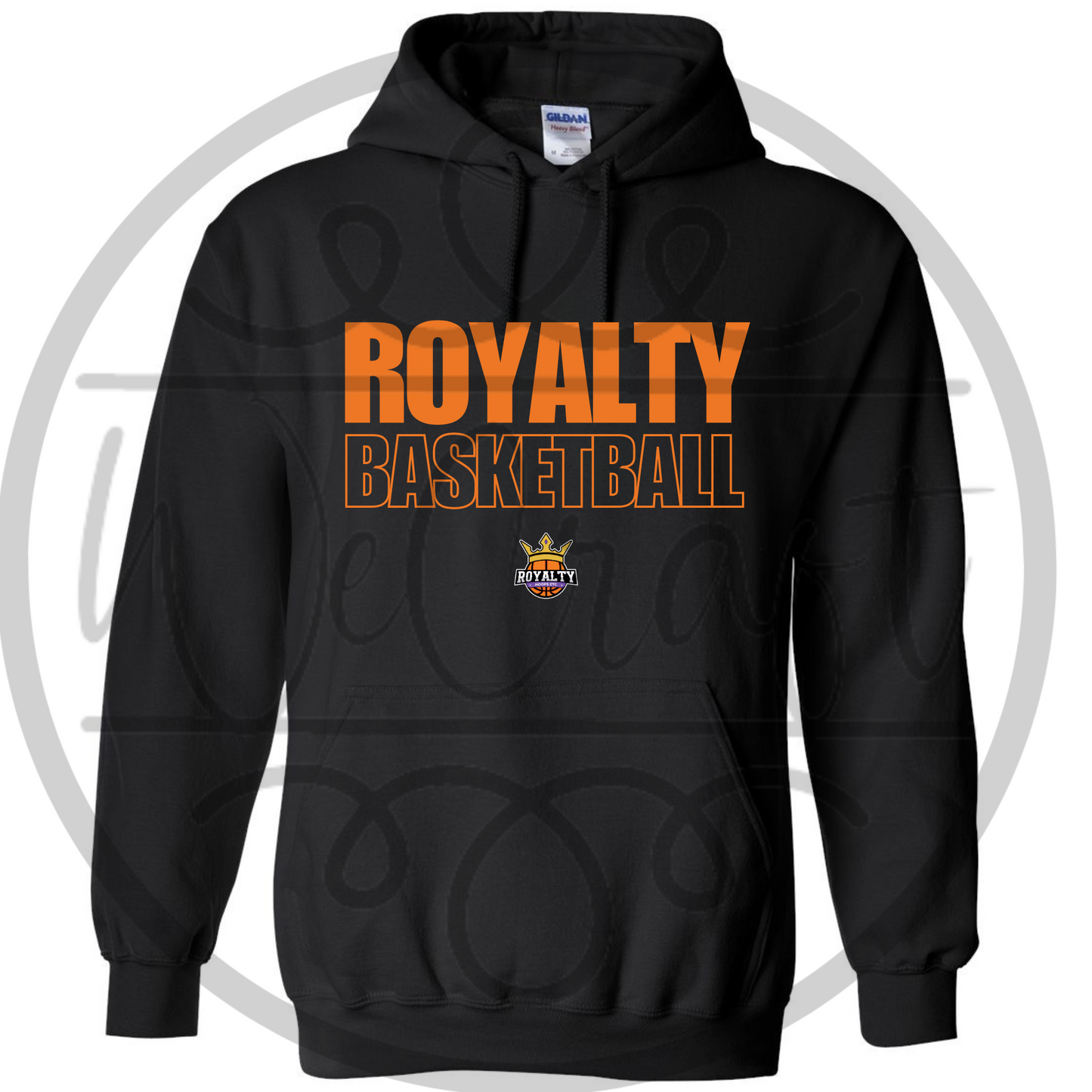 Royalty Basketball Outline Hoodie - Black