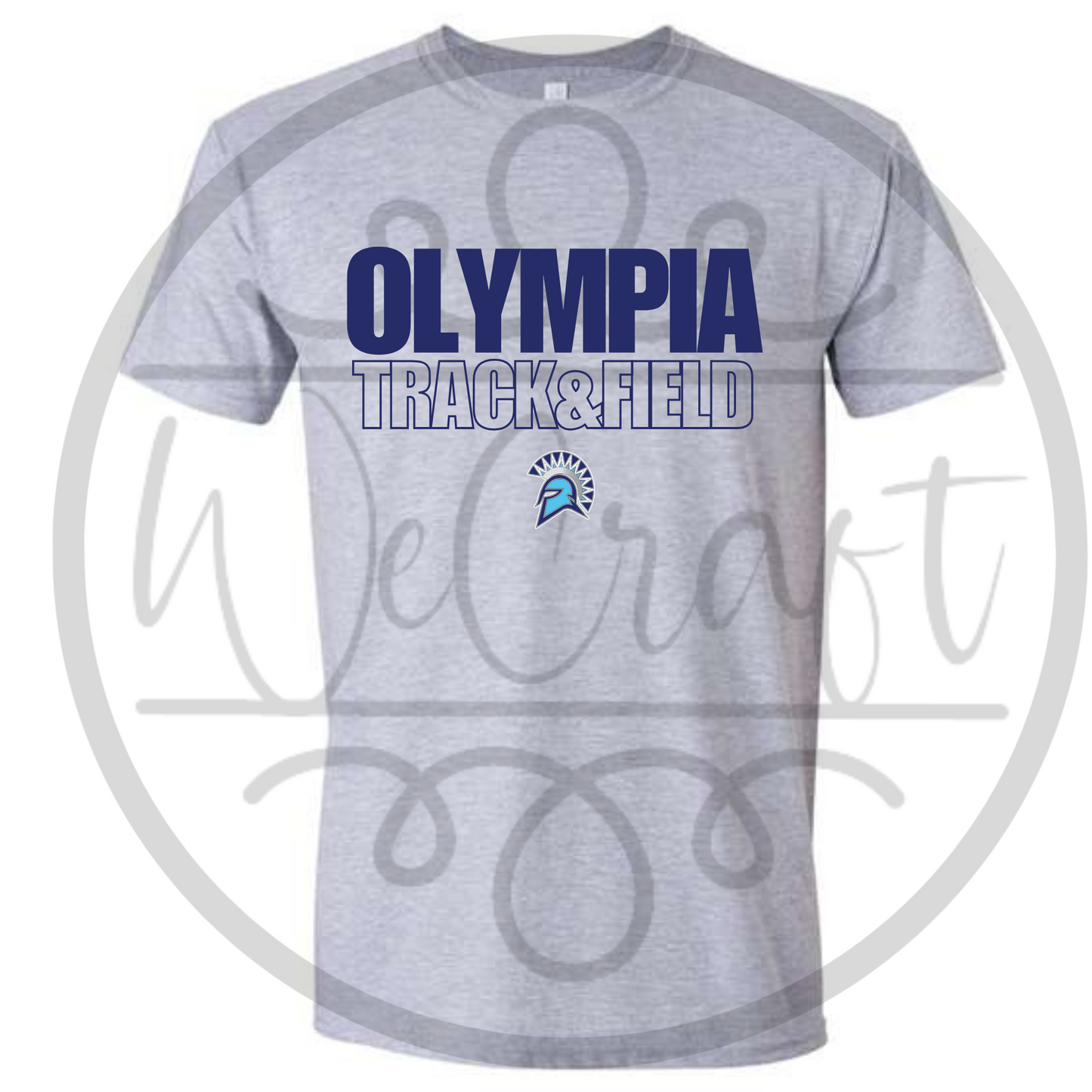 Spartans Sports Outline Tee - Gray