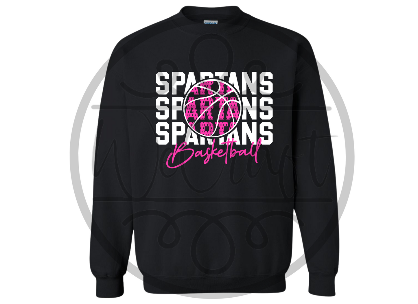 Spartans Basketball Stacked
