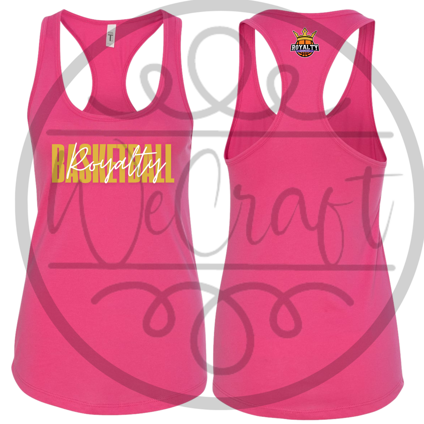 Next Level Racerback Black Cursive Tank