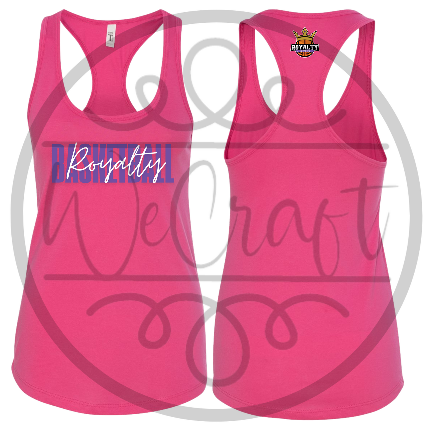 Next Level Racerback Black Cursive Tank
