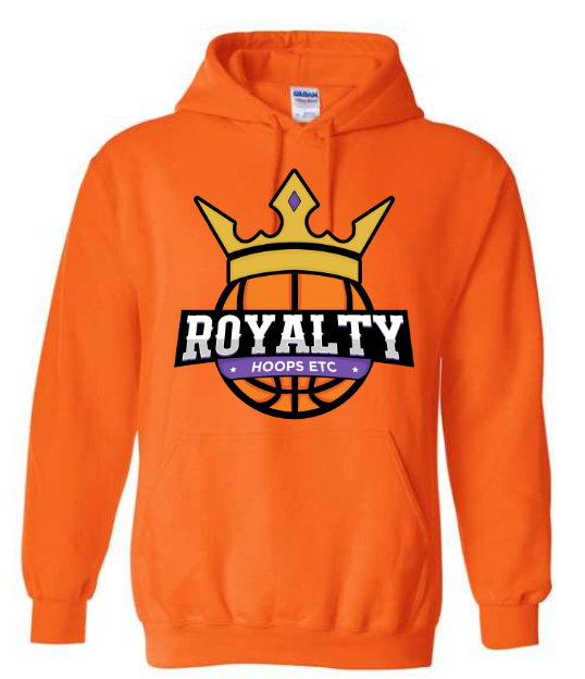 Adult Unisex 50/50 Neon Orange Hoodie
