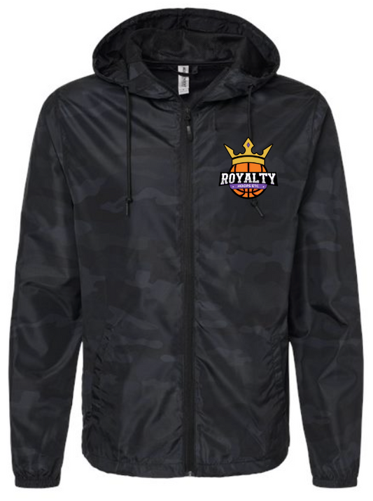 Adult Independent Trading Co Lightweight Full Zip Jacket - Black Camo