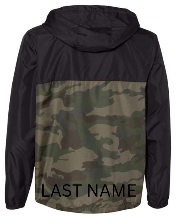 Adult Independent Trading Co Lightweight Full Zip Jacket - Black/Forest Camo