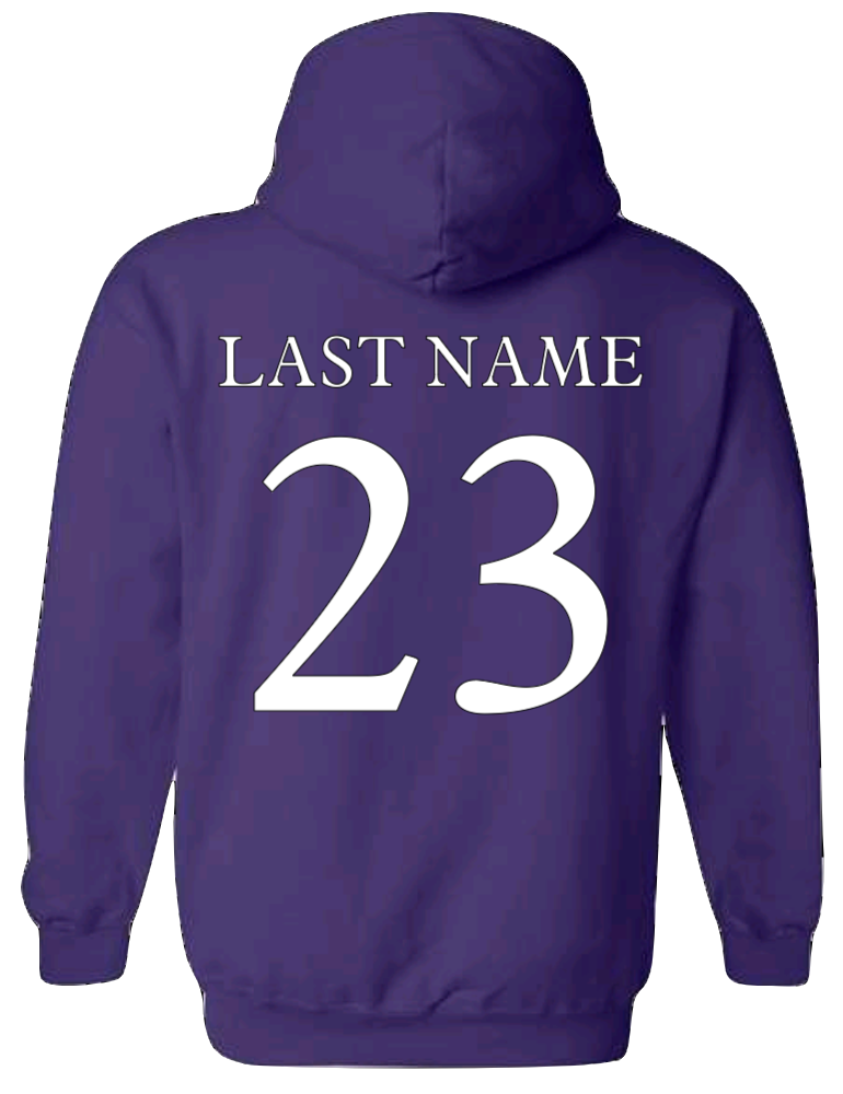 Adult Unisex 50/50 Purple Hoodie