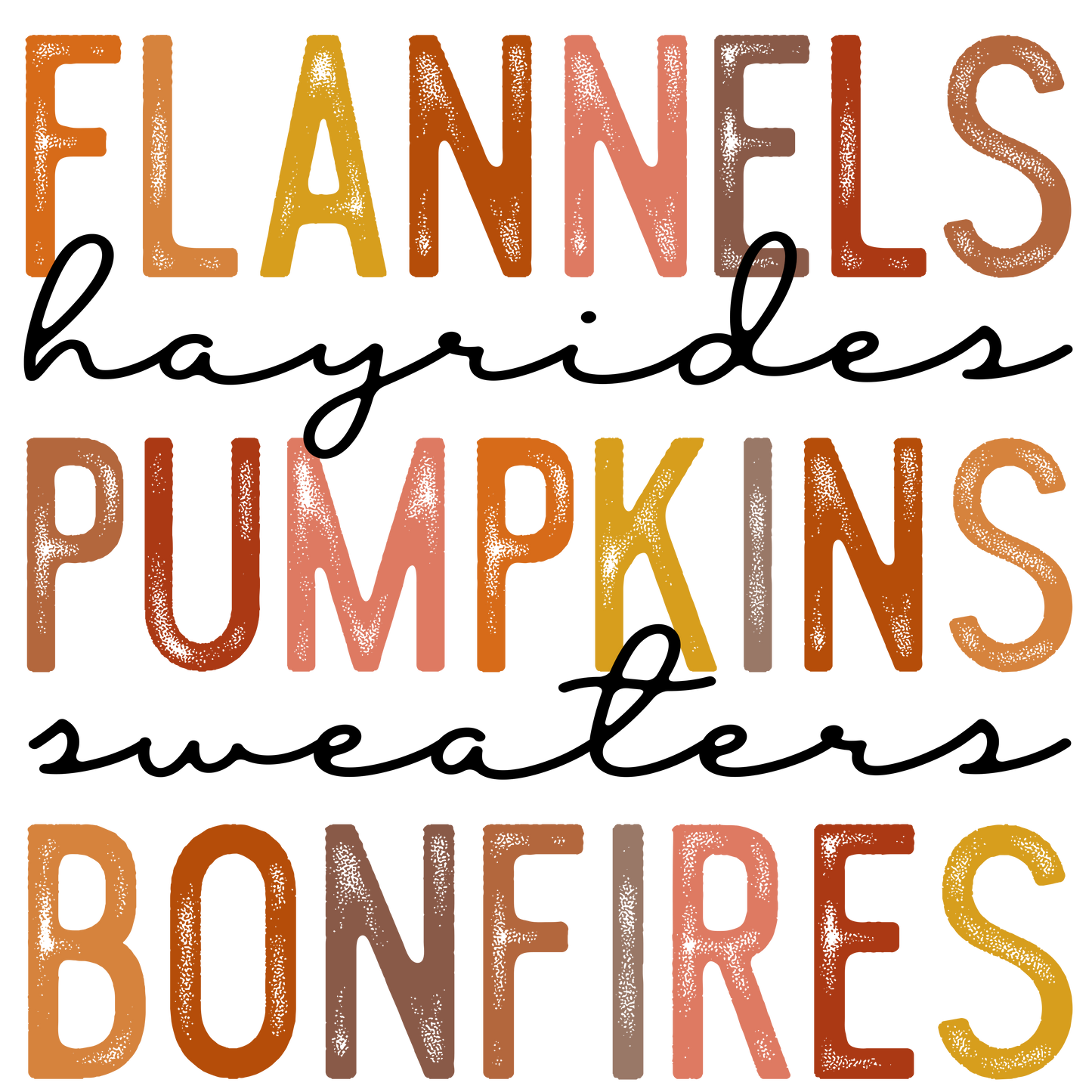 Flannels, Hayrides...