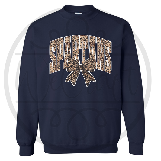Spartans Leopard Crewneck