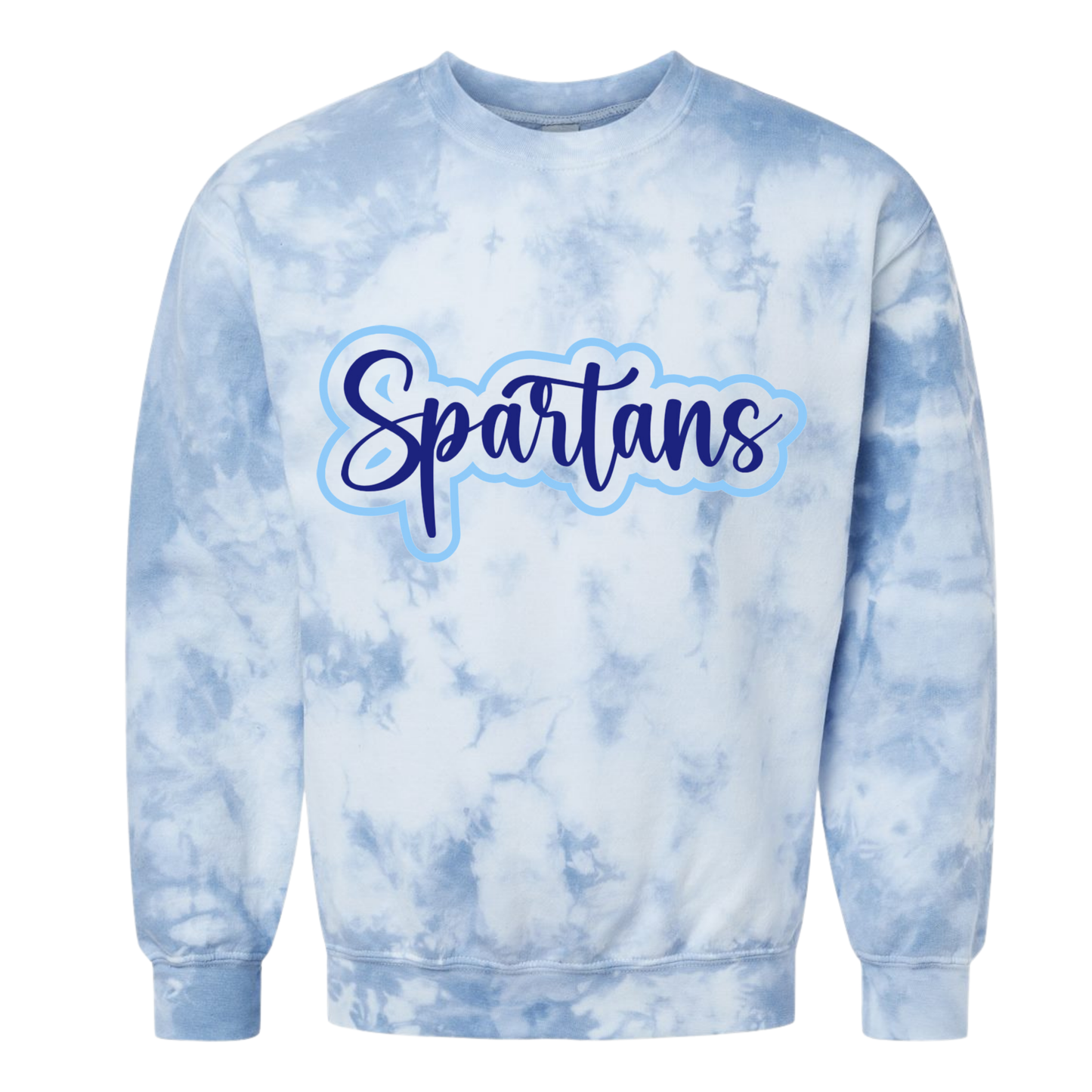 Spartans Outline Dyeno Crewneck