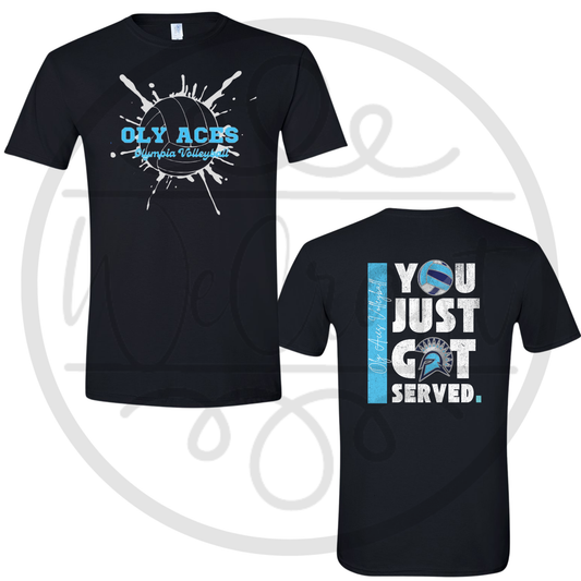 Oly Aces Logo Served Tee