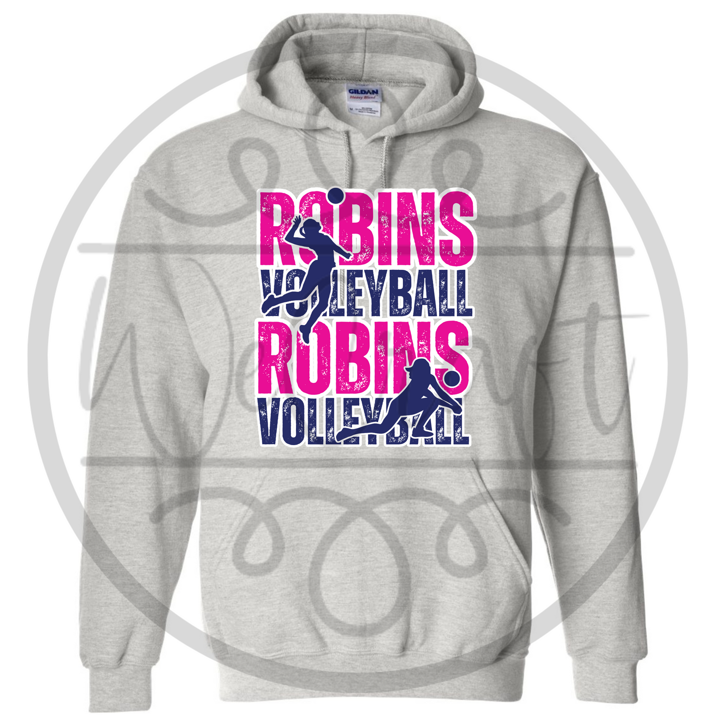 Robins VB Hoodie - Player Name & # on back