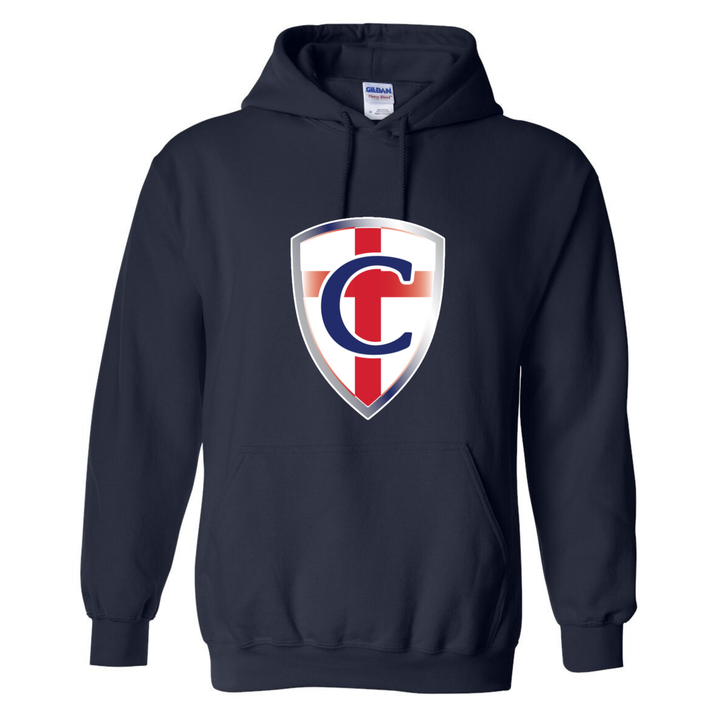 Crusader Logo Navy Hoodie