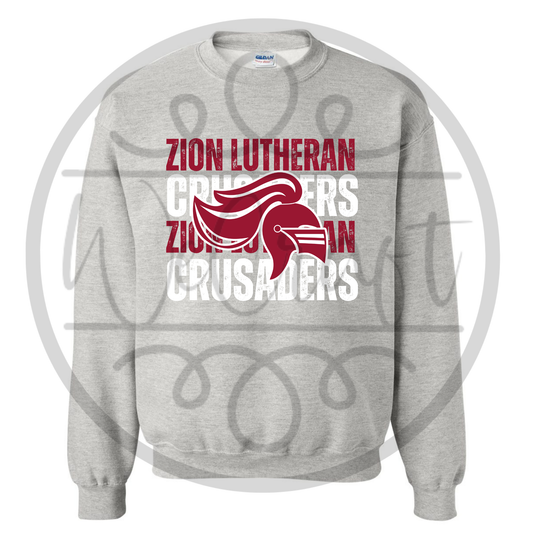 Zion Lutheran Stacked Crewneck