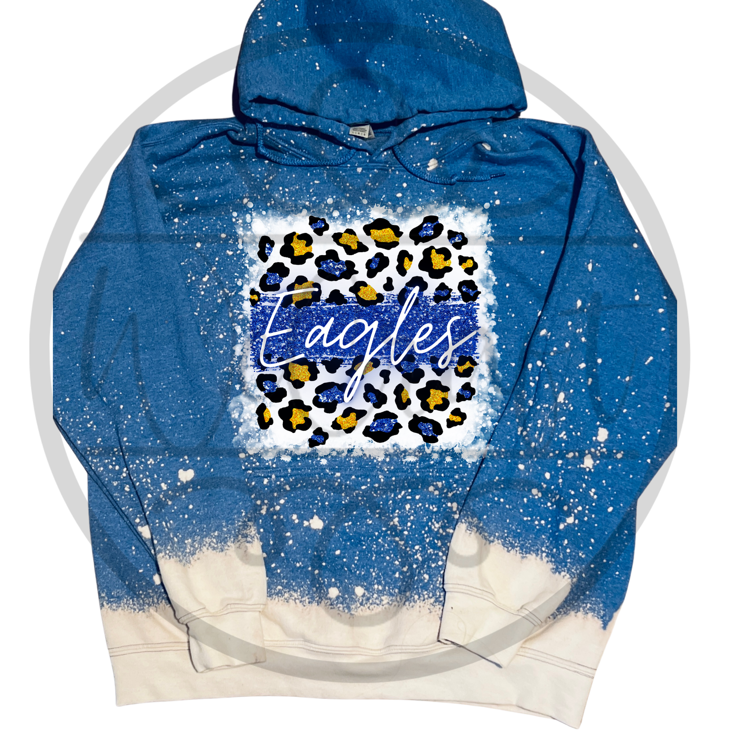 Royal Blue Bleached Hoodie