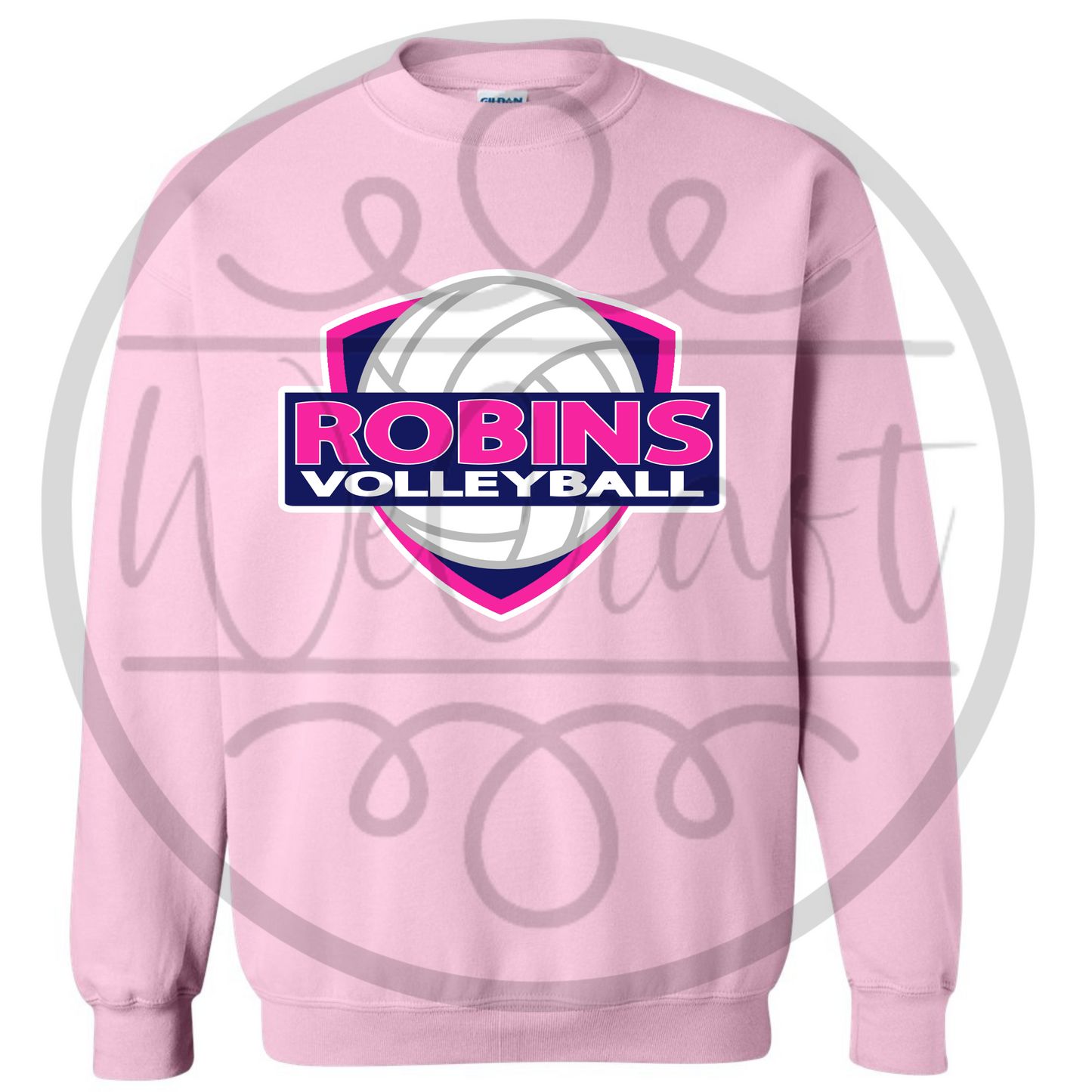 Robins VB Crewneck w/ Player Name & Number on back