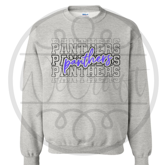 Panthers Stacked Crewneck