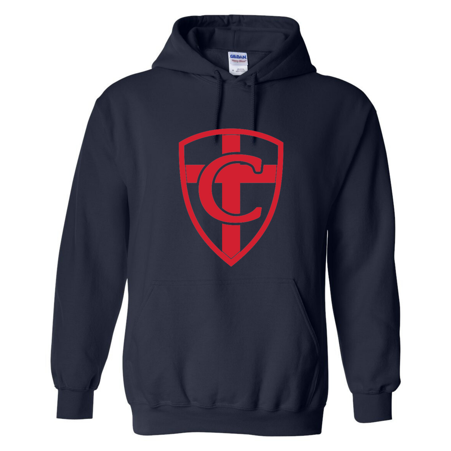 Crusader Logo Navy Hoodie