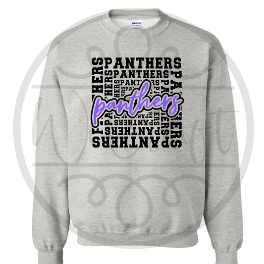 Panthers Typography Crewneck