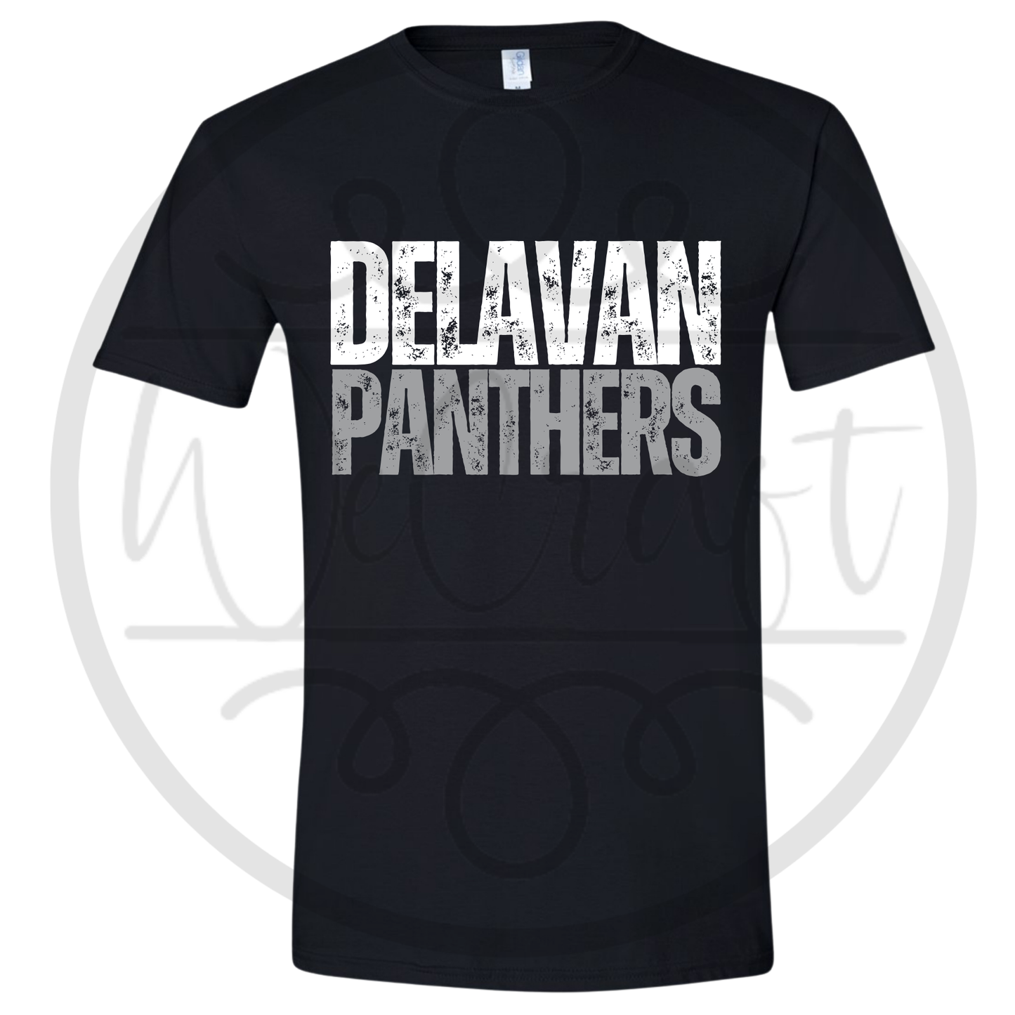 Delavan Panthers Distressed Tee