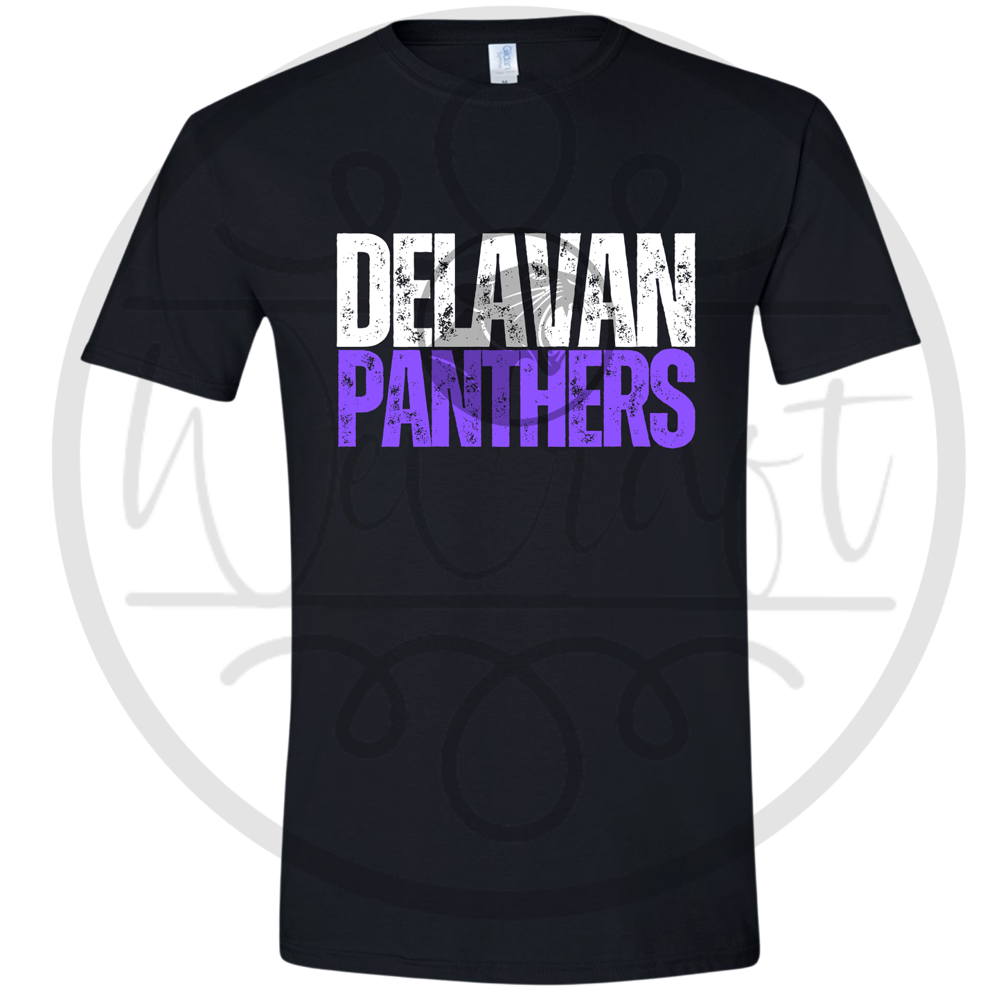 Delavan Panthers Distressed Tee