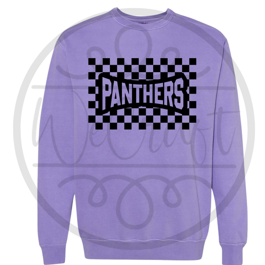 Violet Comfort Colors Panthers Crewneck