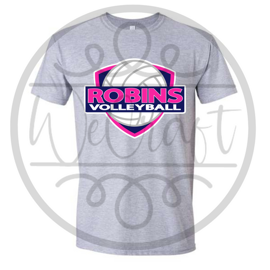 Robins Volleyball Logo T-Shirt