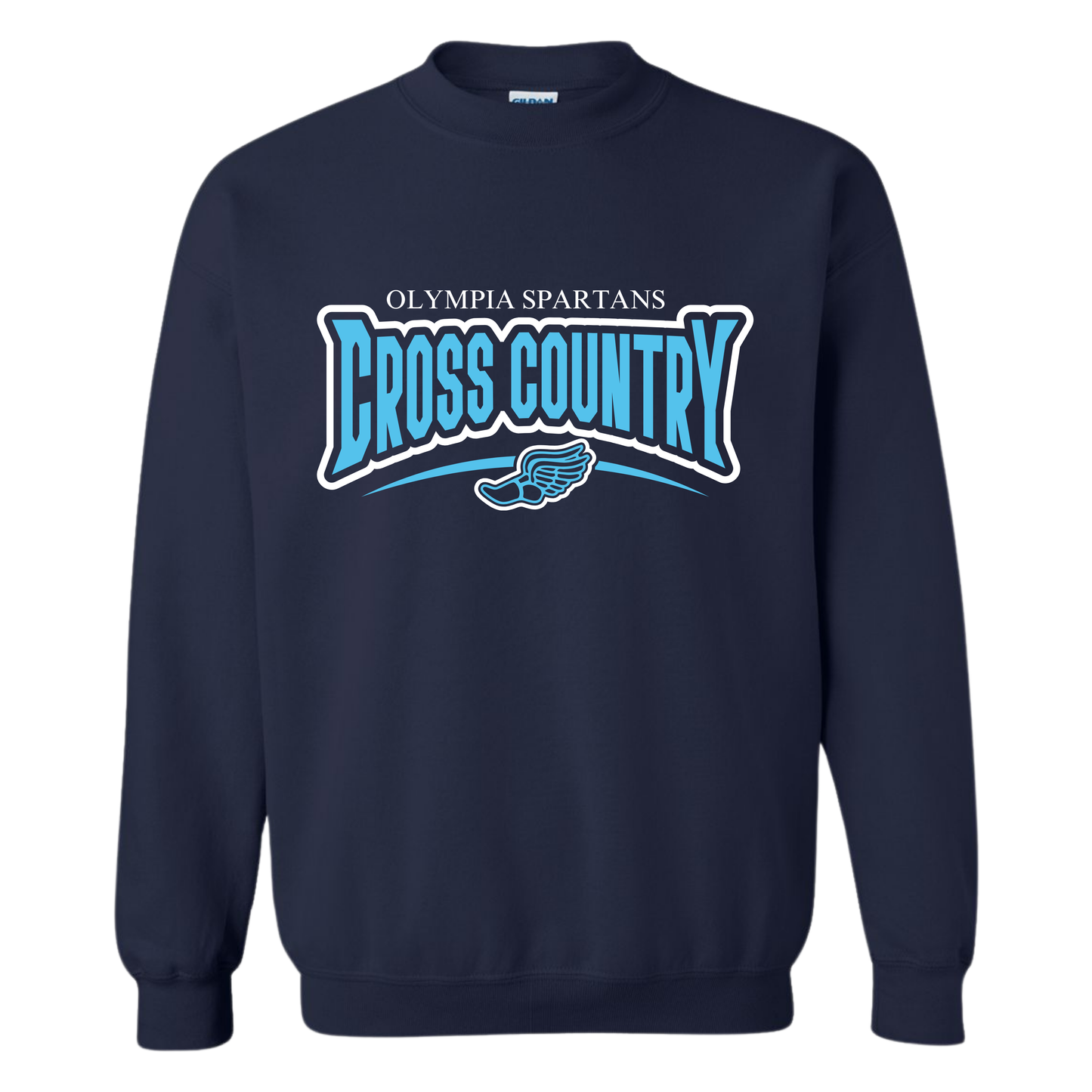 Navy Spartans XC Crewneck