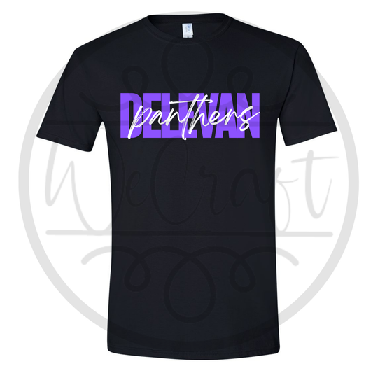Panthers Cursive Tee