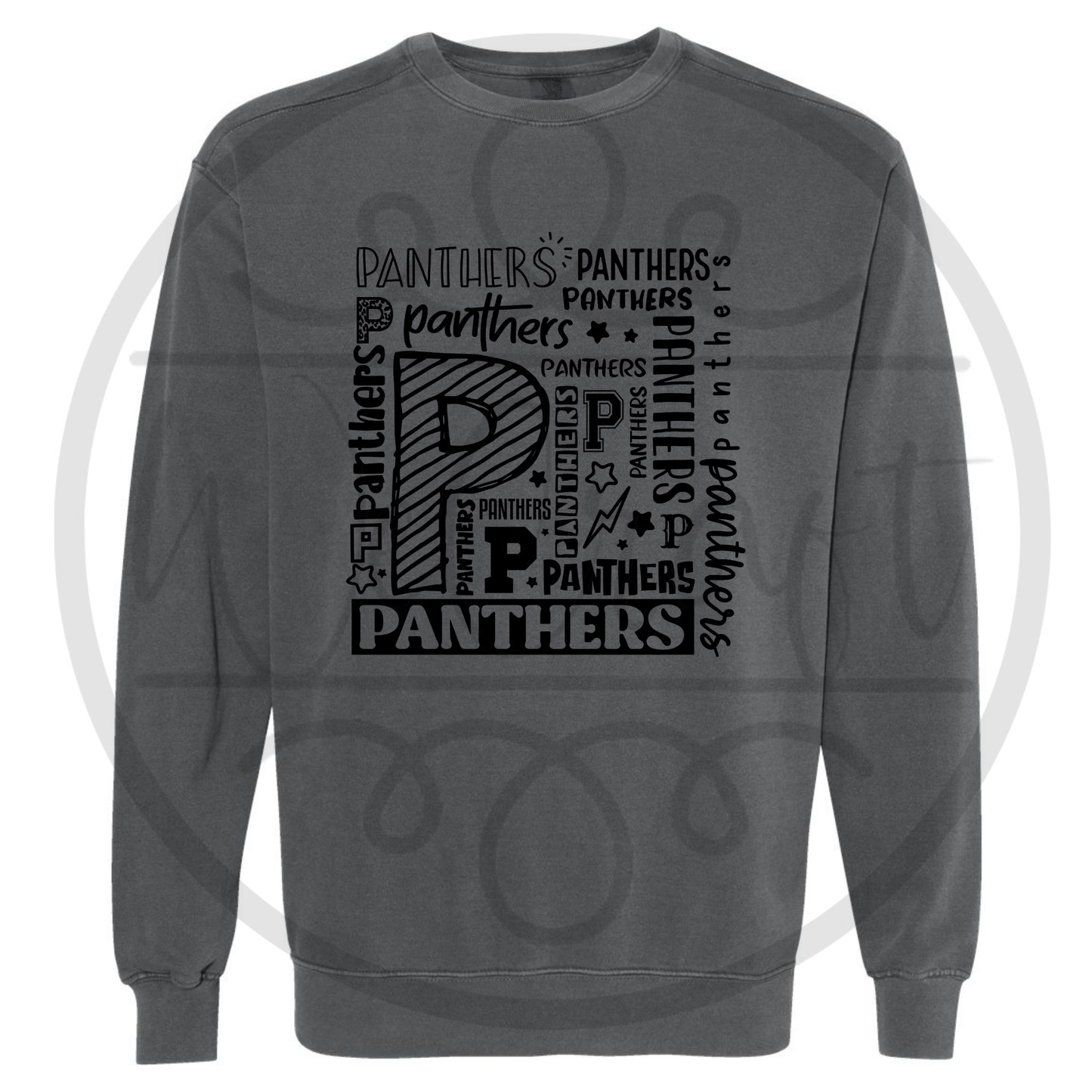 Pepper Comfort Colors Panthers Crewneck