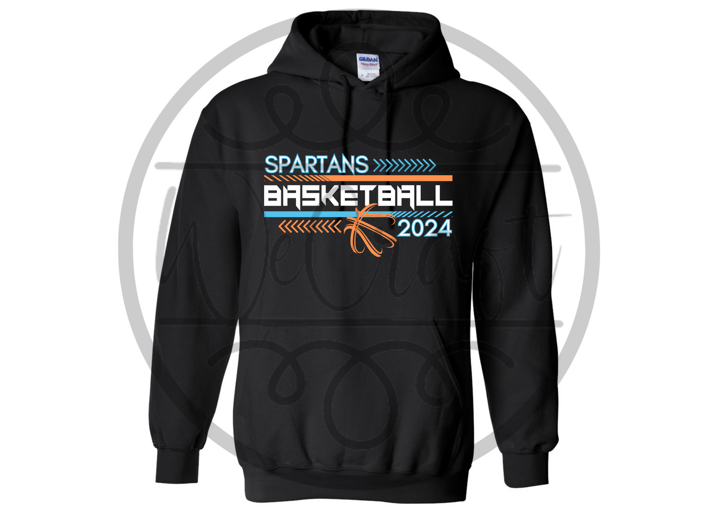 Etched Spartans Basketball